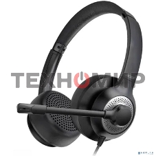 Гарнитура проводная с микрофоном Acer OHW309 черный 1.6м накладные USB оголовье (ZL.HDSEE.004)