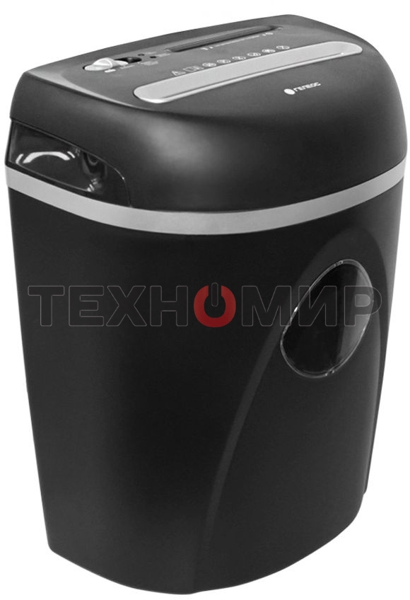 Шредер ГЕЛЕОС Уничтожитель документов УП23-4 DIN P-4 (4 ур-нь секр.), фрагмент 3,9х35мм, 14-16 лист (70г/м2), CD/пл.карты/скрепки/скобы, 23 л.