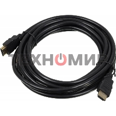 Кабель аудио-видео High Speed ver.1.4 HDMI (m)/HDMI (m) 5м. позолоченные контакты черный