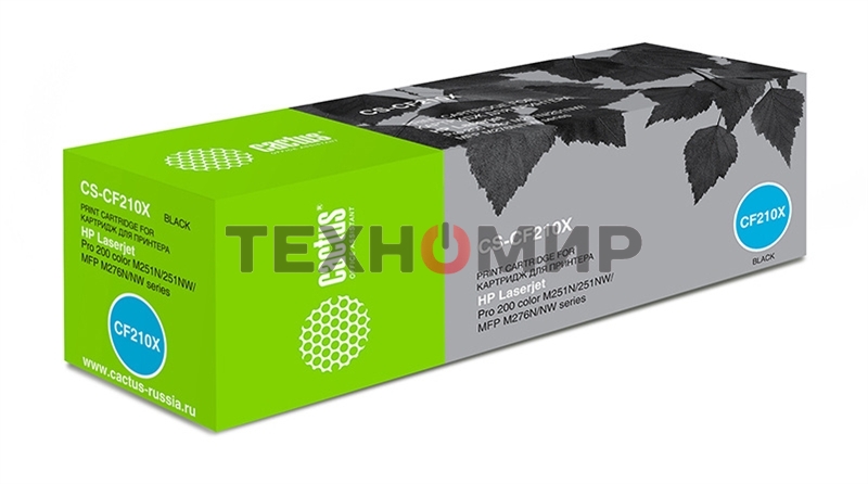 Картридж лазерный Cactus CS-CF210X черный (2400 стр.) для HP LaserJet Pro 200 M251/M276