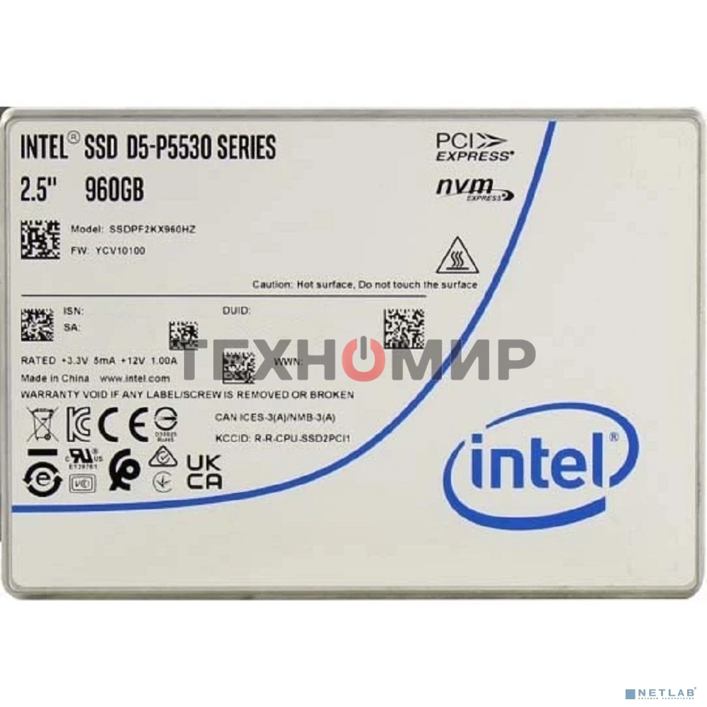 Накопитель SSD Intel D5-P5530, 960Гб, 2.5