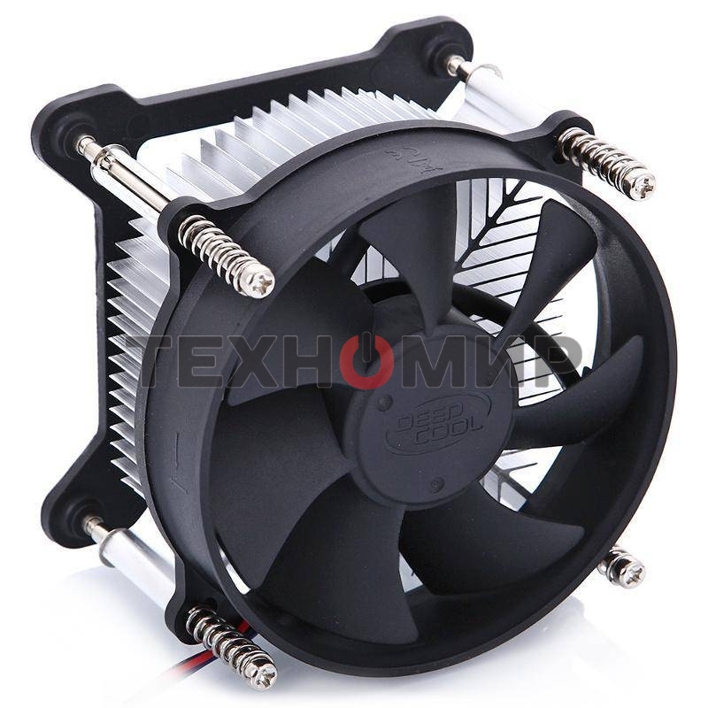 Кулер для процессора DEEPCOOL CK-11508 PWM черный, 92 мм, алюминий, 2200 об/мин, 30.1 дБ, 4 pin, 65 Вт, 70 мм