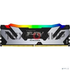 Оперативная память Kingston Fury Renegade, DDR5, 48Gb (1x48Gb), 6000MHz, CL32, DIMM, с радиатором, RGB, cеребристый/черный
