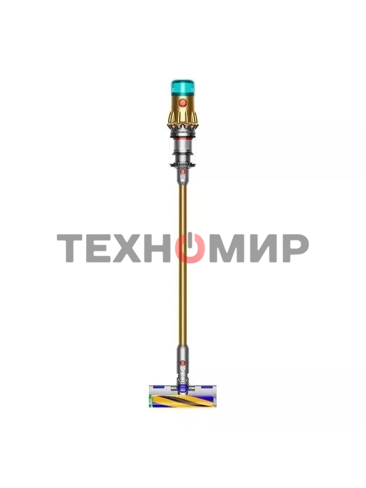 Пылесос вертикальный Dyson SV46 V12 Detect Slim Absolute золотистый/серебристый, питание от аккумулятора, 150 Вт, уборка сухая, пылесборник 0.35 л, работа от АКБ max 60 мин