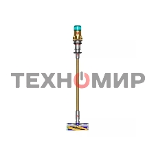 Пылесос вертикальный Dyson SV46 V12 Detect Slim Absolute золотистый/серебристый, питание от аккумулятора, 150 Вт, уборка сухая, пылесборник 0.35 л, работа от АКБ max 60 мин