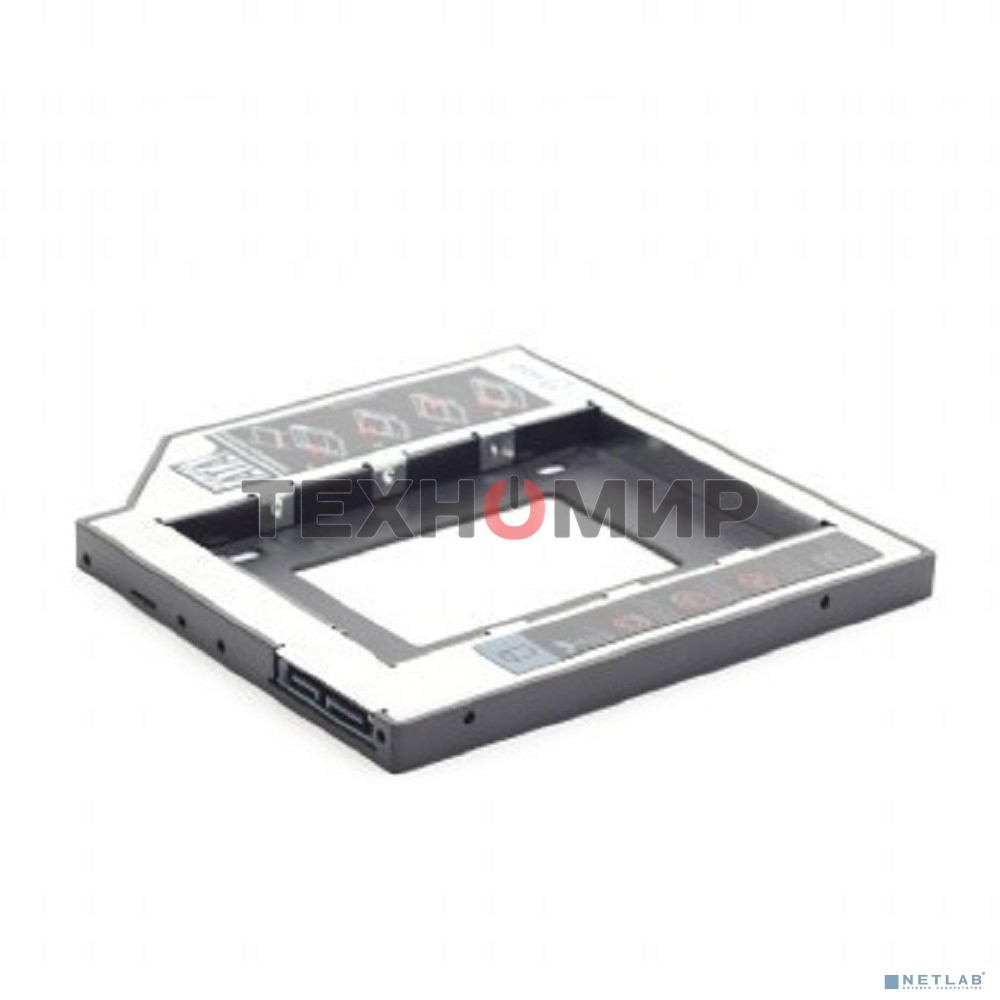 Контейнер для HDD Gembird MF-95-02 Низкопрофильный адаптер для 2.5-дюймового накопителя в отсек 5.25 дюйма, 12 мм