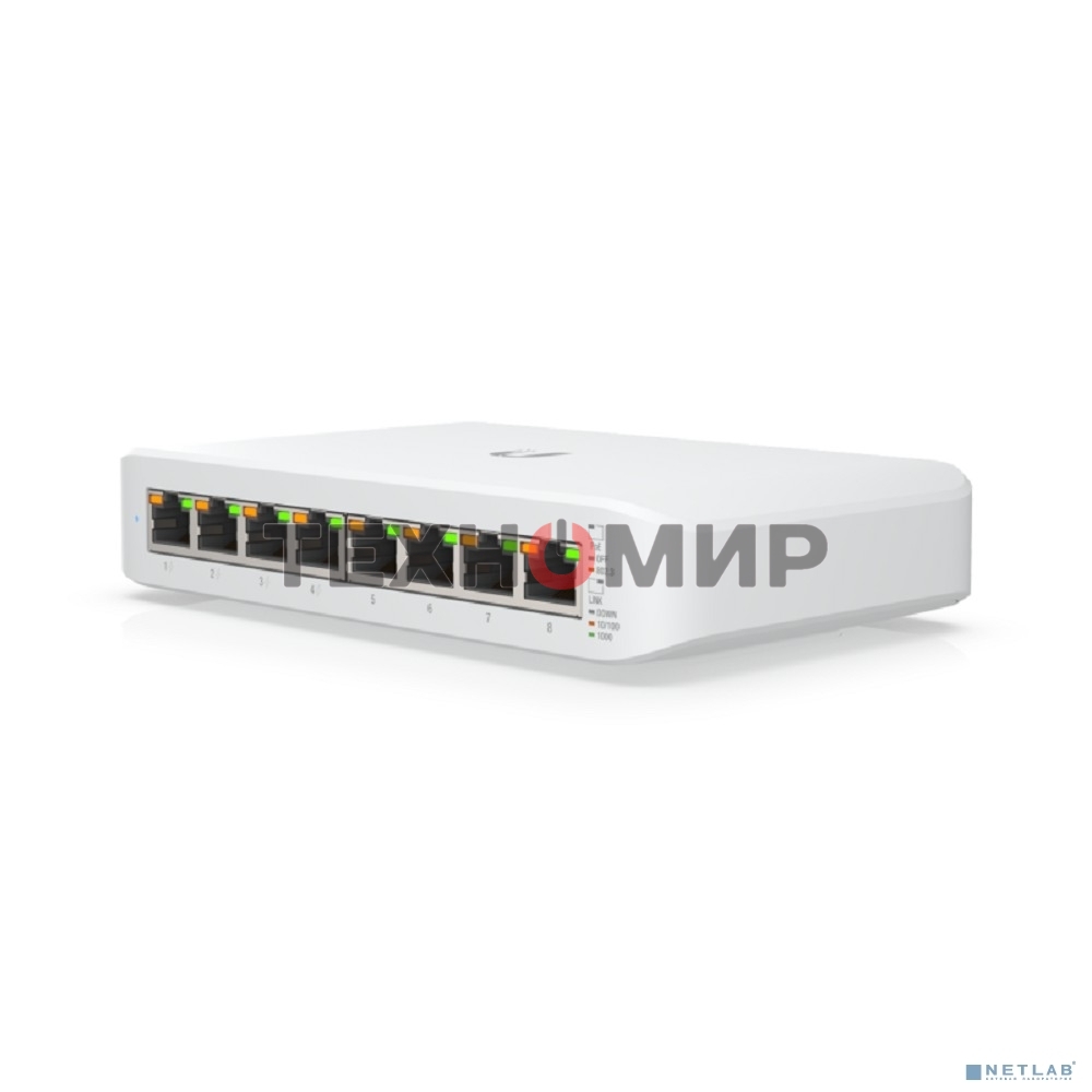 Коммутатор Ubiquiti USW-LITE-8-POE 8POE 1000M POE