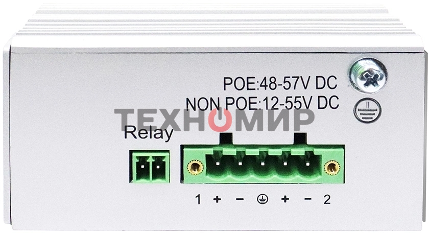 Коммутатор Unmanaged Industrial Switch 4x1000Base-T PoE, 2x1000Base-X SFP, PoE Budget 120W, Surge 4KV, -40 to 75°C