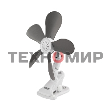 Вентилятор настольный DUX DX-07 7 Вт, белый/серый