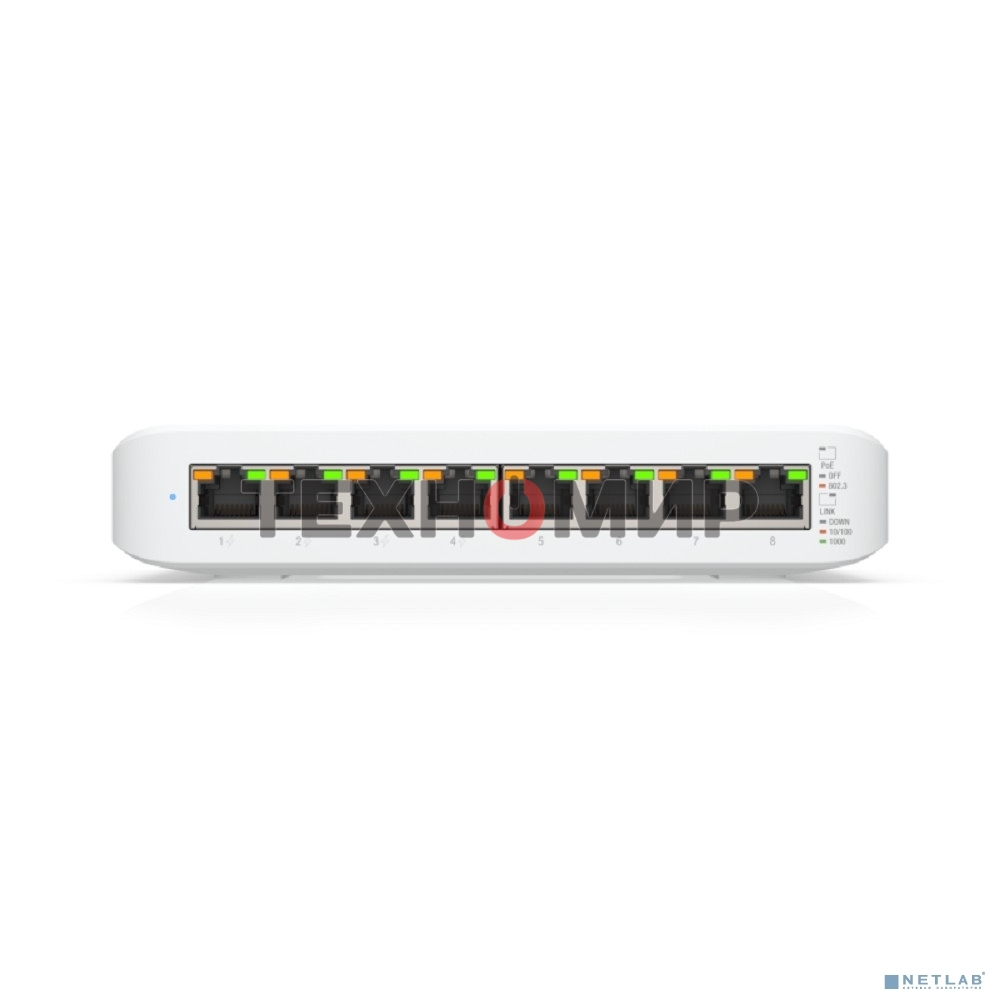 Коммутатор Ubiquiti USW-LITE-8-POE 8POE 1000M POE