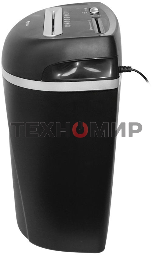 Шредер ГЕЛЕОС Уничтожитель документов УП23-4 DIN P-4 (4 ур-нь секр.), фрагмент 3,9х35мм, 14-16 лист (70г/м2), CD/пл.карты/скрепки/скобы, 23 л.