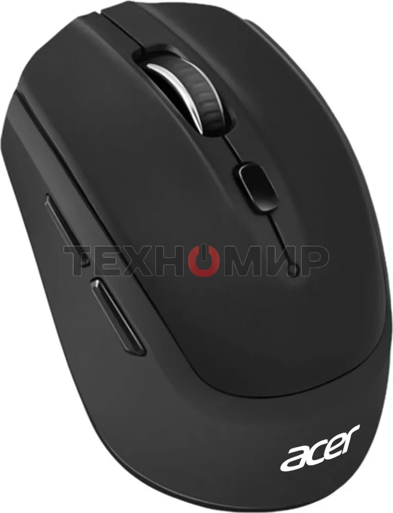 Мышь беспроводная Acer OMR040 черный, 1600 dpi, радиоканал, USB, кнопки - 6