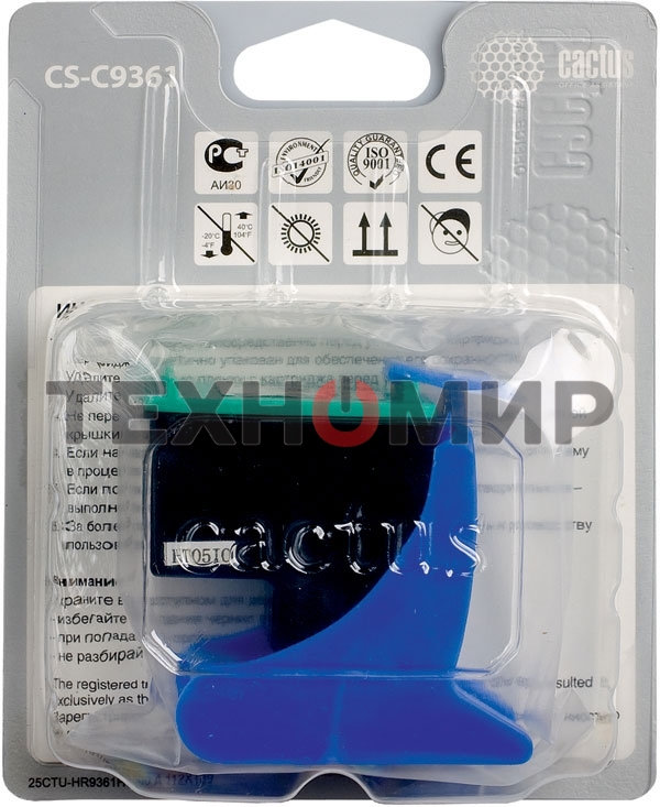 Картридж струйный Cactus CS-C9361 №136 трехцветный (18 мл.) для HP DJ 5443/D4163/DJ 6313/PS 2573/C3183/C4183/D5163/1513/1513s