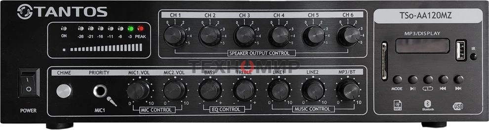 Усилитель Tantos TSo-AA120MZ 120Вт черный