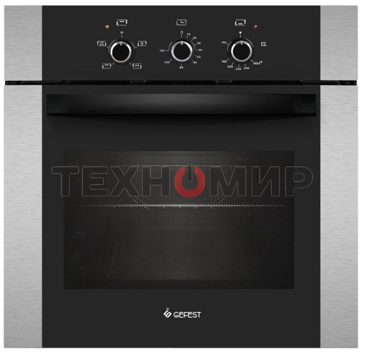 Духовой шкаф Газовый Gefest ДГЭ 621-01 Н3 нержавеющая сталь, встраиваемый