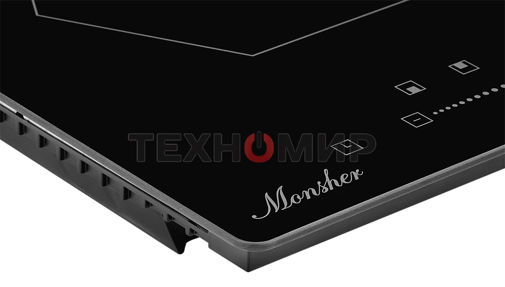 Индукционная варочная панель домино Monsher MHI 3002, Стеклокерамика KANGER, ширина 30 см, 2 индукционные зоны нагрева: 1 зона 1,2 кВт/Booster 1.5 кВт, 2 зона 2 кВт/Booster 2.3 кВт, электронное сенсорное управление, 3 цифровых дисплея, 9-ступенчатая настр
