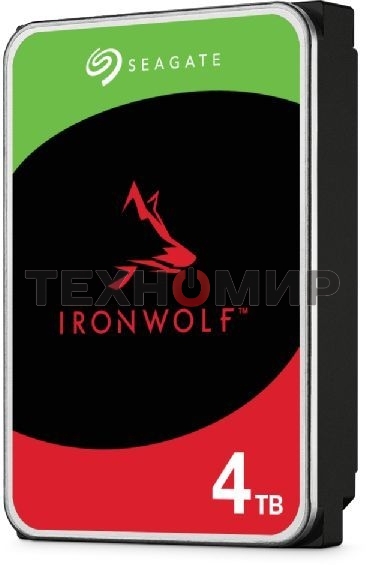 Жесткий диск Seagate 4Tb Ironwolf (ST4000VN006) SATA 6.0Gb/s, 5400 rpm, 256mb buffer, 3.5