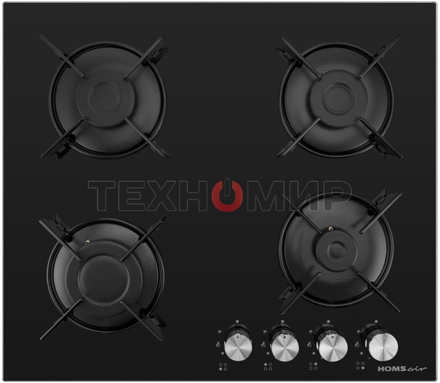 Газовая варочная панель HOMSair HGG641EBK