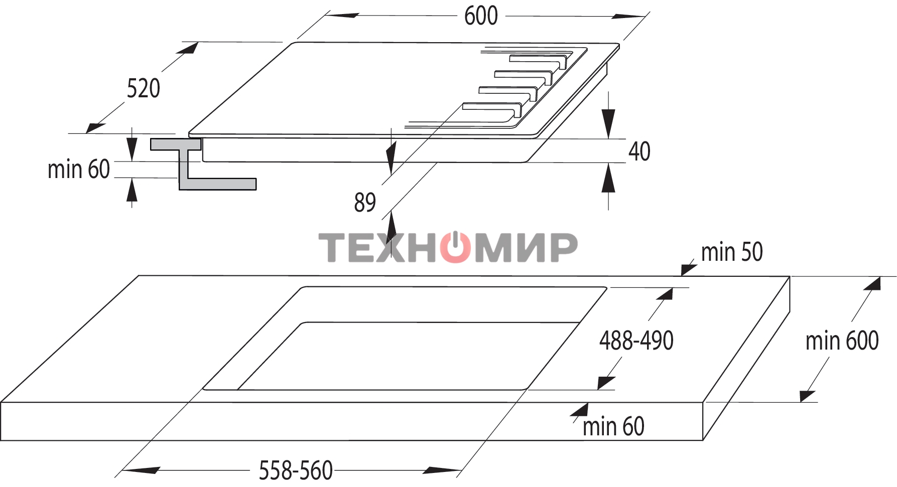 Газовая варочная панель Gorenje GW641XHF нержавеющая сталь