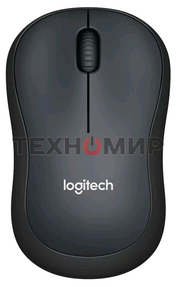 Мышь беспроводная Logitech M220 SILENT черный/серый, 1000 dpi, радиоканал, USB, кнопки - 3