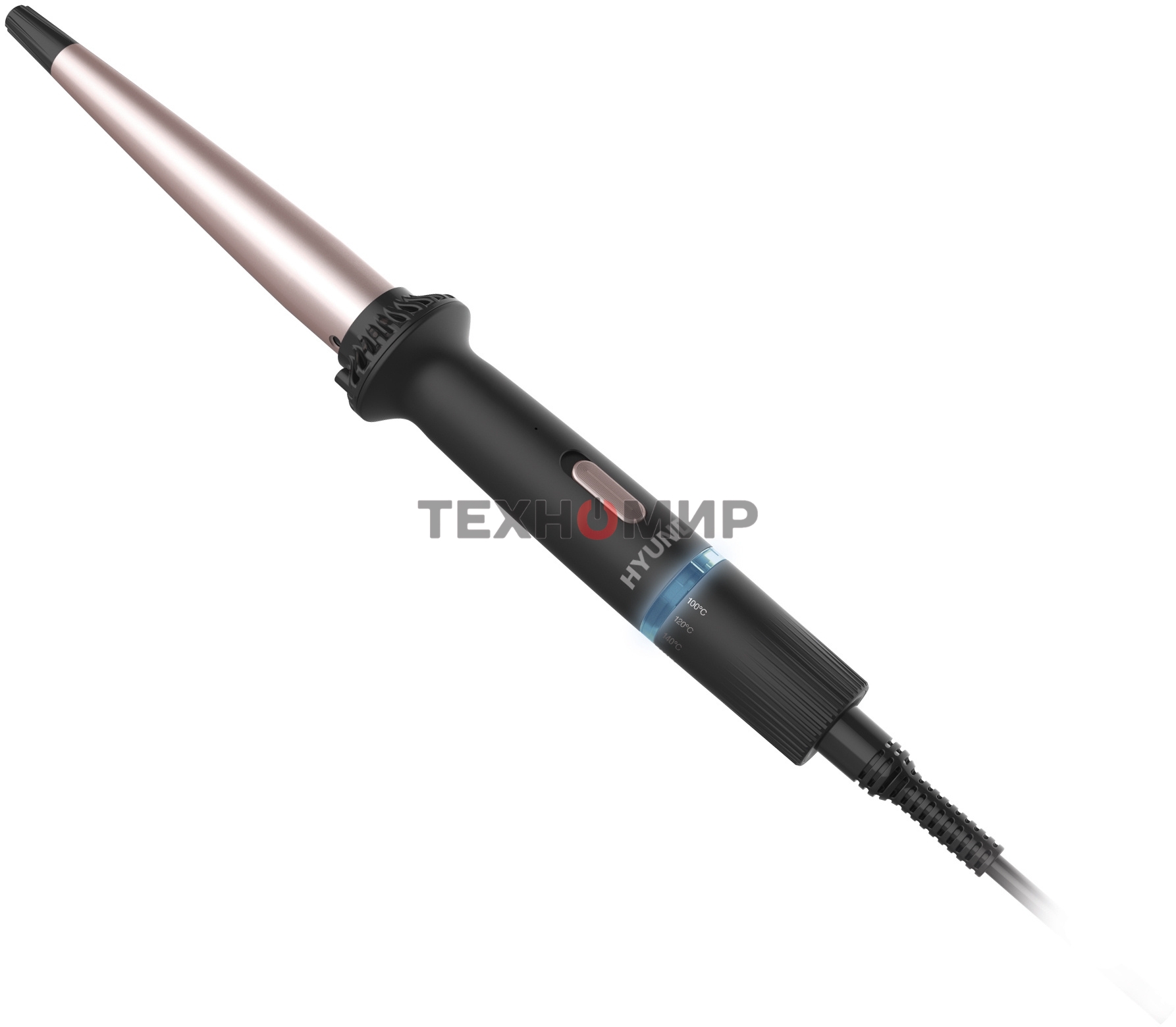 Щипцы Hyundai H-HC1410 40Вт макс.темп.:200С покрытие:керамико-турмалиновое черный