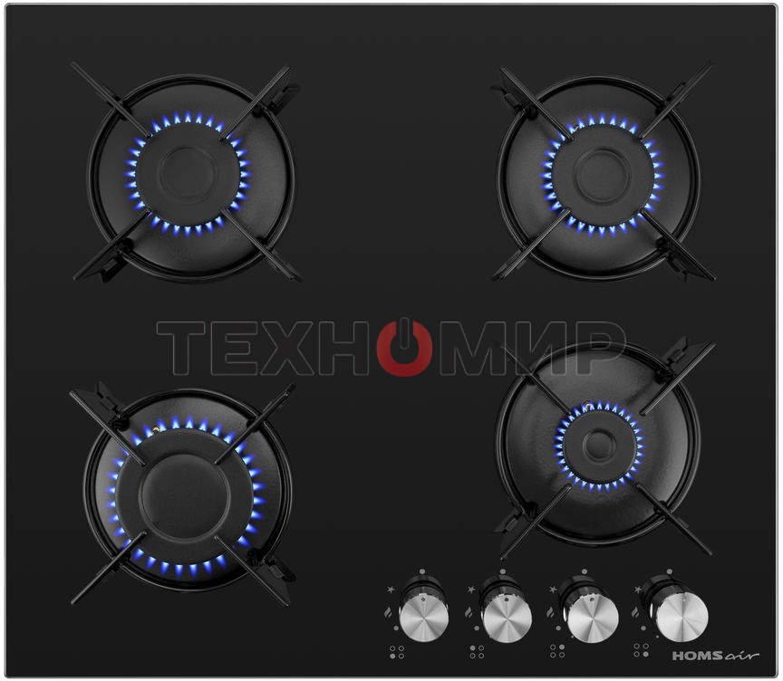 Газовая варочная панель HOMSair HGG641EBK