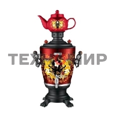 Электросамовар ЭЛИС ЭЛ-4029 (Мощность 2200 Вт, емкость, 4.0л, корпус из нерж. стали, съемный шнур, полированное покрытие корпуса, функция поддержания температурного режима, индикатор работы, дисковый нагреват. элемент, керамический заварной чайник 1.0л)