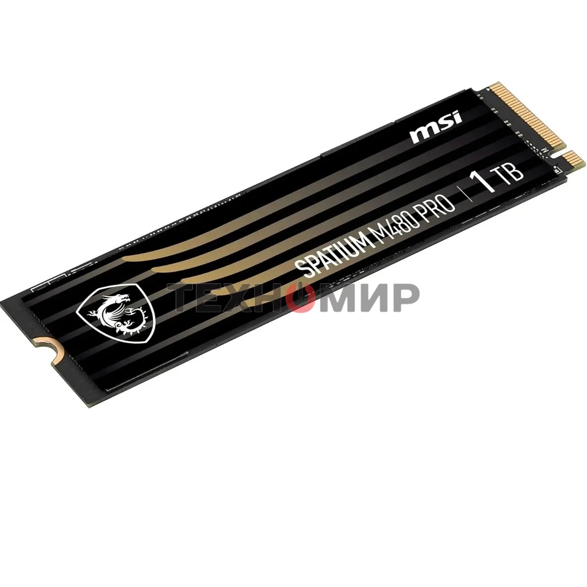 Накопитель SSD MSI SPATIUM M480 PRO, 1000Gb, M.2 2280, PCIe 4.0 x4, NVMe, R/W 7400/6000