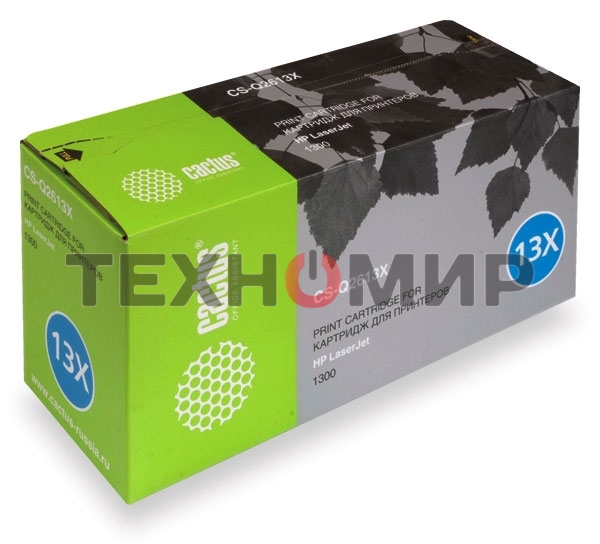 Картридж лазерный Cactus CS-Q2613X черный (4000 стр.) для HP 1300/1300N