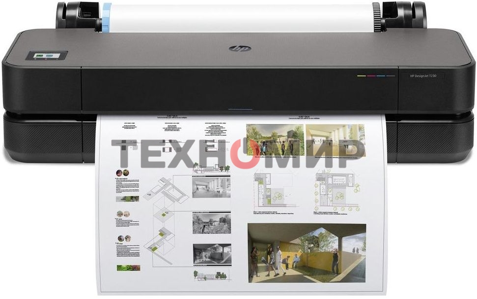 Плоттер струйный HP Designjet T230 (5HB07A), A1, 24