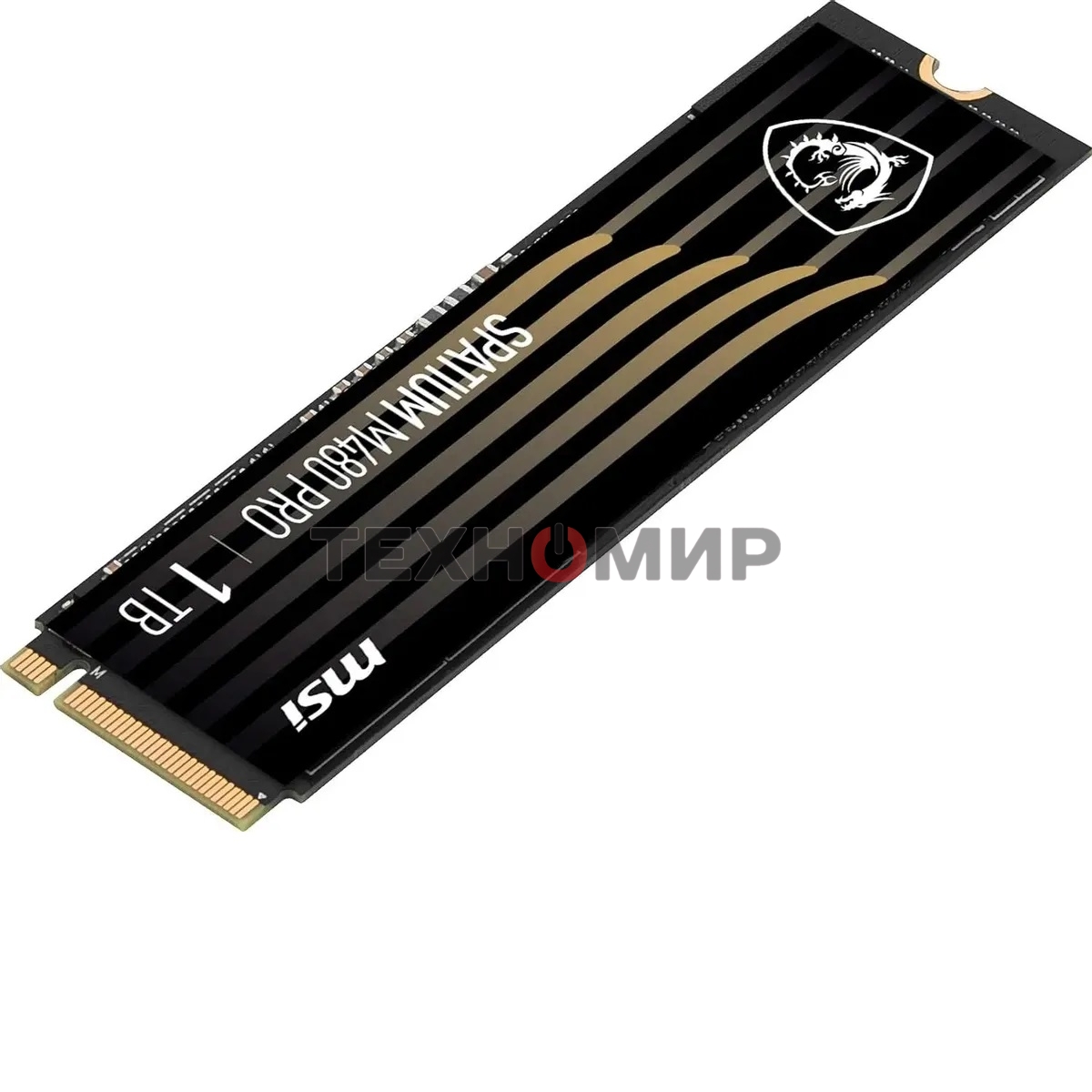 Накопитель SSD MSI SPATIUM M480 PRO, 1000Gb, M.2 2280, PCIe 4.0 x4, NVMe, R/W 7400/6000