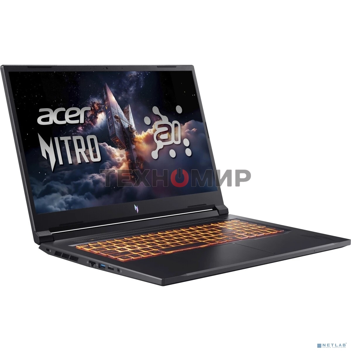 Ноутбук Acer Nitro V 17 AI ANV17-41-R6A6 AMD Ryzen 7 260/16Gb/SSD 1Tb/RTX 5060 8Gb/17.3