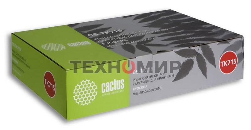 Картридж лазерный Cactus CS-TK715 (34000 стр.) черный для Kyocera Mita KM 3050/4050/5050