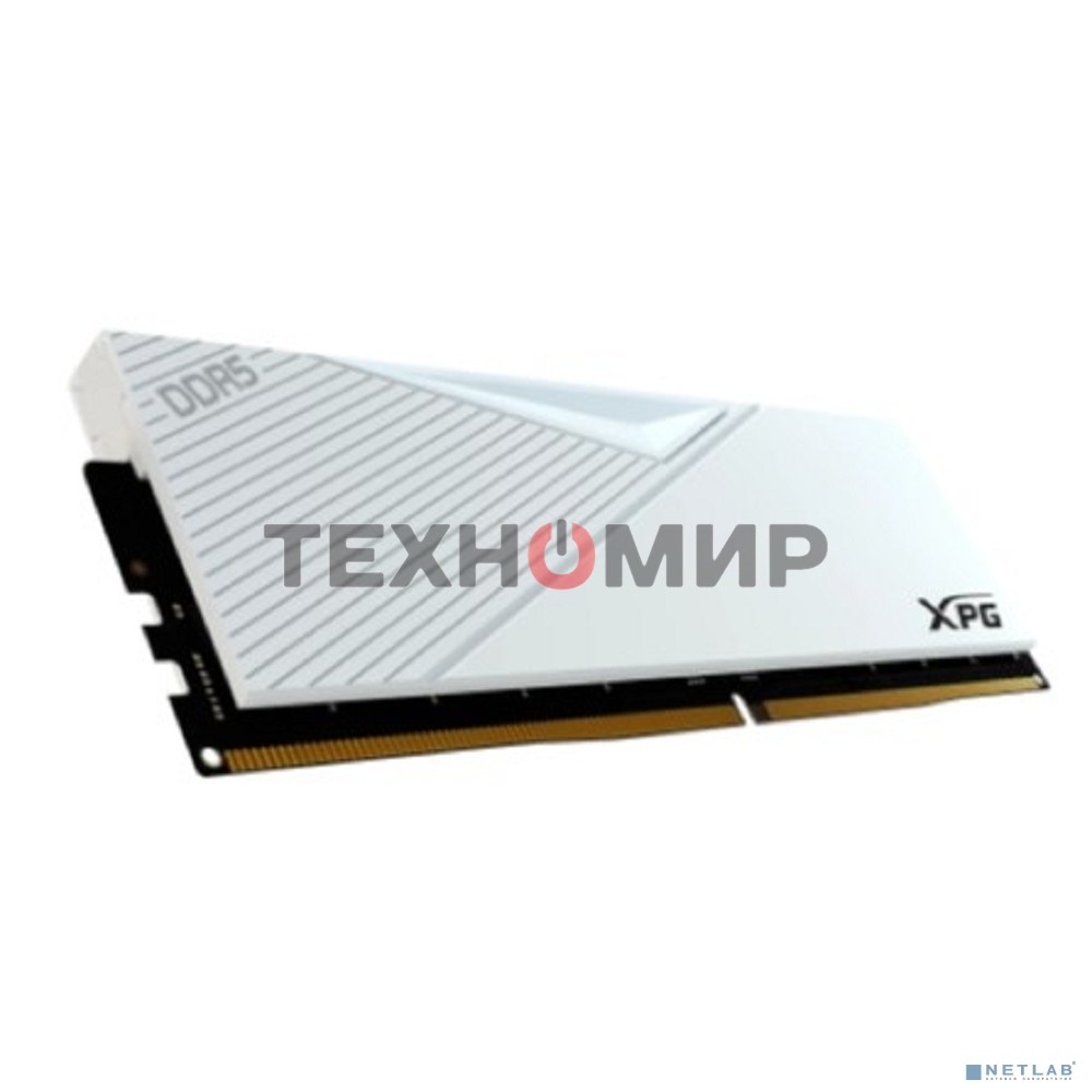 Оперативная память XPG Lancer, DDR5, 32GB (2x16GB), 6400MHz, CL32, DIMM, с радиаторами, белый