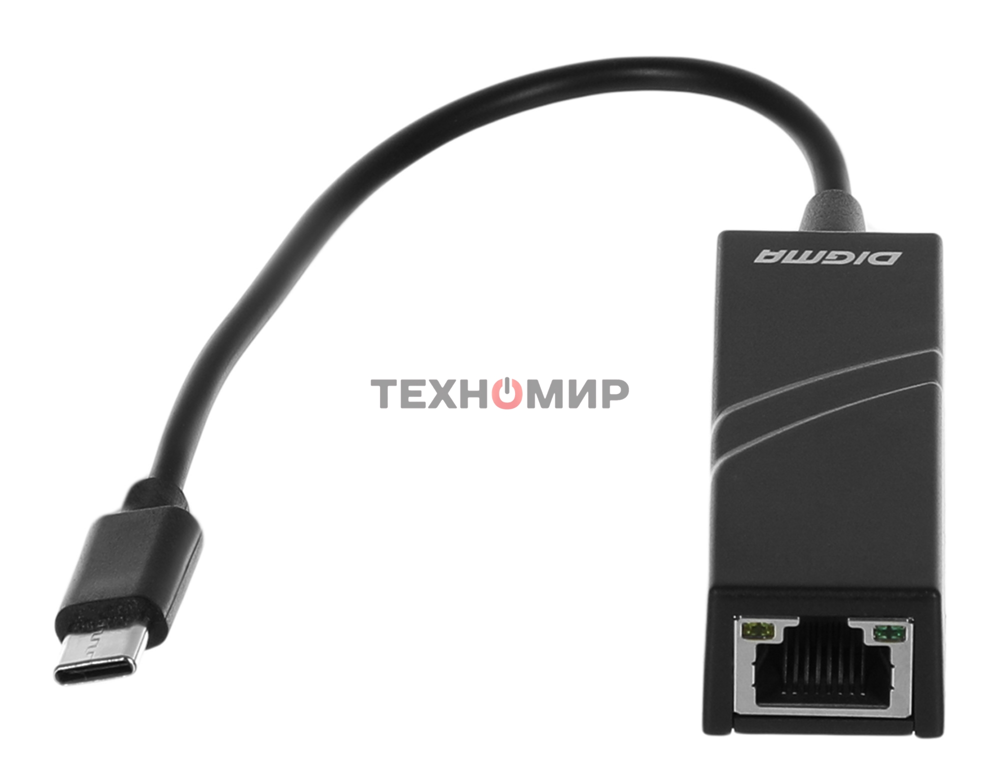 Сетевой адаптер Ethernet Digma D-USBC-LAN100 USB Type-C