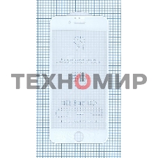 Защитное стекло 6D для Apple iPhone 6/6S белый