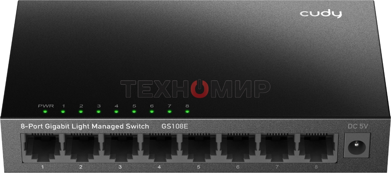 Коммутатор Cudy GS108E (L2+) 8x1 Гбит/с настраиваемый