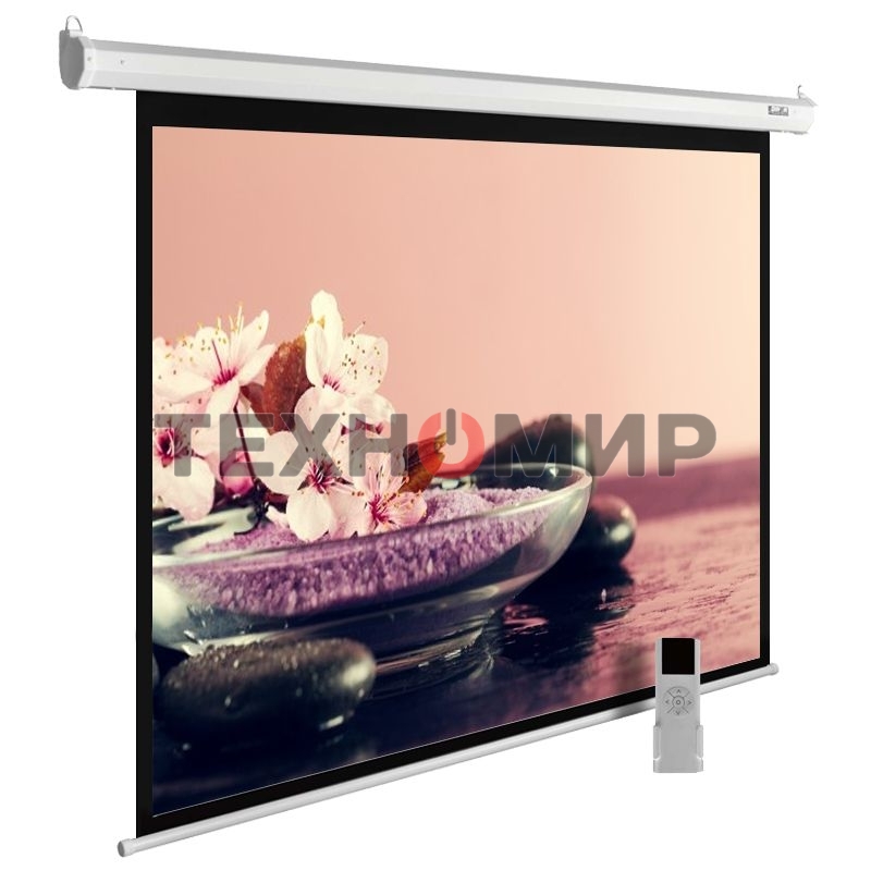 Экран Cactus 270x360 см MotoExpert CS-PSME-360x270-WT 4:3 настенно-потолочный рулонный белый (моторизованный привод)
