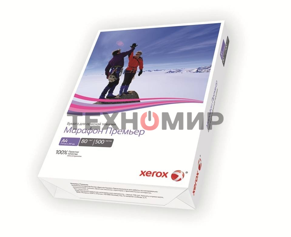 Бумага офиснБумага офисная Xerox Марафон Премьер A3 (450L91721) A3, 80г/м2, 500 листов, 420x297мм, класс 