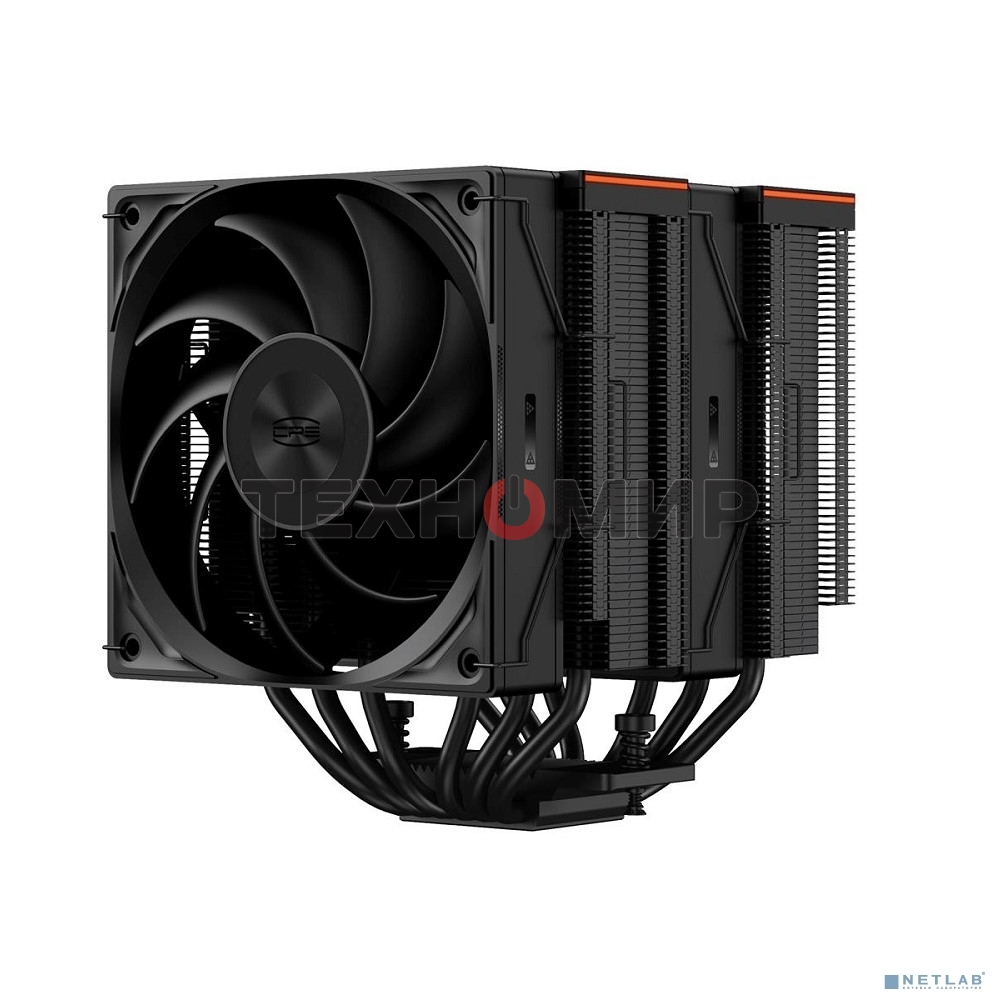 Кулер для процессора PCCooler RZ620 BK (260W, 4-pin PWM, 157.5мм, Al/Cu, 6x6мм, 1x120мм, 86.73CFM, 32dBA, 2200RPM, S: 1851/1700/1200/115X, AM5/AM4, черный)