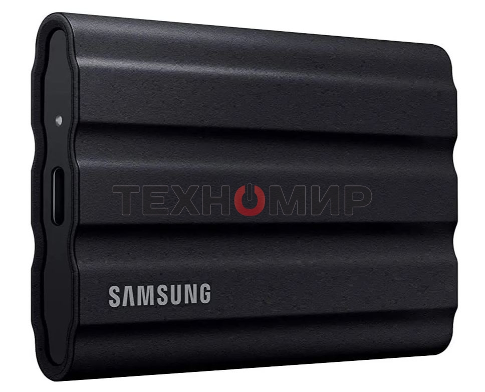 Внешний SSD Samsung T7 Shield, 2TB, USB 3.2 Gen 2 Type-C, R/W 1050/1000, черный