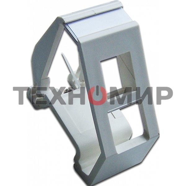 Рамка на DIN-рейку для установки модуля типа Keystone, белая