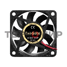 Вентилятор для корпуса ExeGate EX06015B3P черный, 60 мм, 3500 об/мин, 24 дБ, 3 pin
