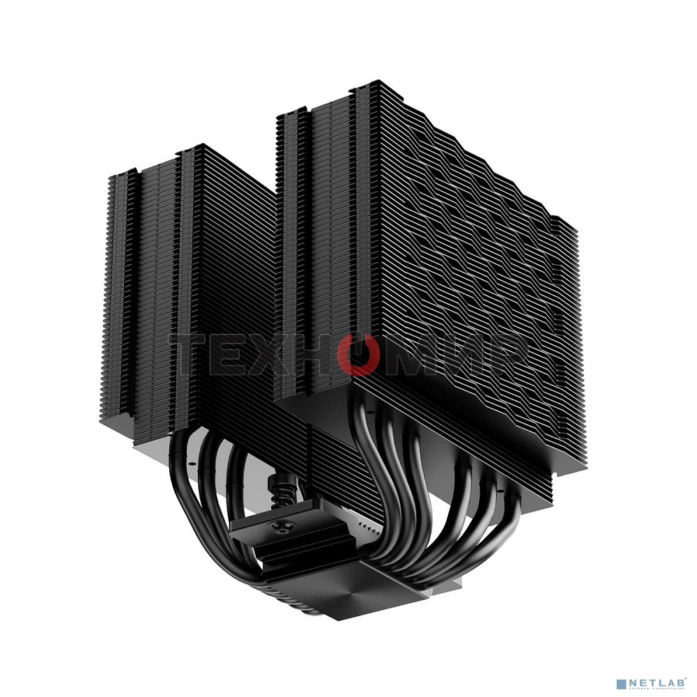 Кулер для процессора PCCooler RZ620 BK (260W, 4-pin PWM, 157.5мм, Al/Cu, 6x6мм, 1x120мм, 86.73CFM, 32dBA, 2200RPM, S: 1851/1700/1200/115X, AM5/AM4, черный)