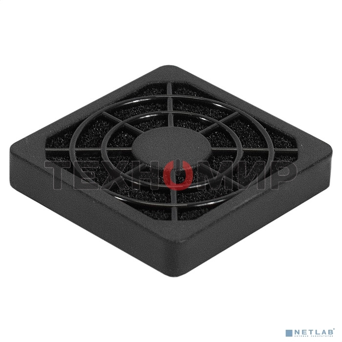 Решетка для вентилятора с фильтром 40х40 ExeGate EG-040PSFB черный