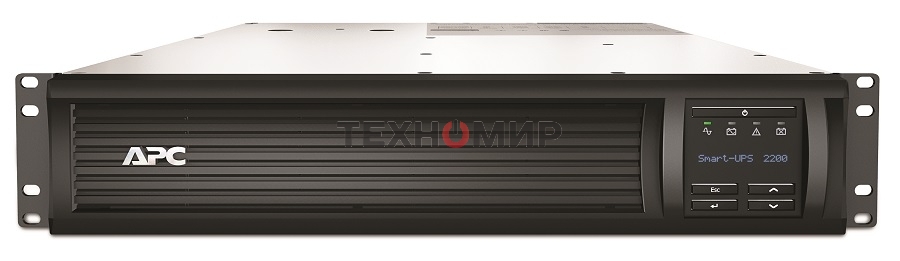 Источник бесперебойного питания APC Smart-UPS SMT2200RMI2UNC 1980Вт 2200ВА черный