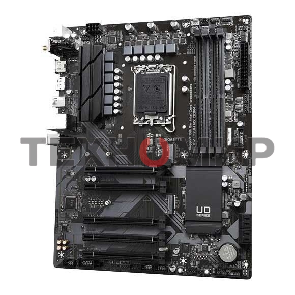 Материнская плата Gigabyte B760 DS3H, LGA 1700, Intel B760, 4xDDR5, 4xSATA, 2xM.2, 1xPCIe 4.0 x16, 4xPCIe 3.0 x1, 1xHDMI, 1xDP, 1x 1Gb LAN, 1xUSB 3.2 Gen 2, 1xUSB 3.2 Gen 2x2, 4xUSB 2.0, 3x3.5 мм, 7.1, ATX