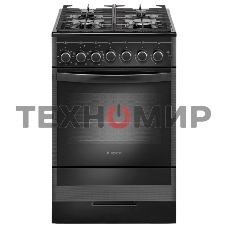 Плита комбинированная Gefest ПГЭ 5502-02 0044 черный, конфорок 4 газовых, духовка 55 л, 50 см x 85 см x 58.5 см