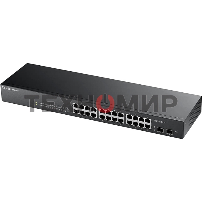 Коммутатор Smart L2 Zyxel GS1900-24, rack 19