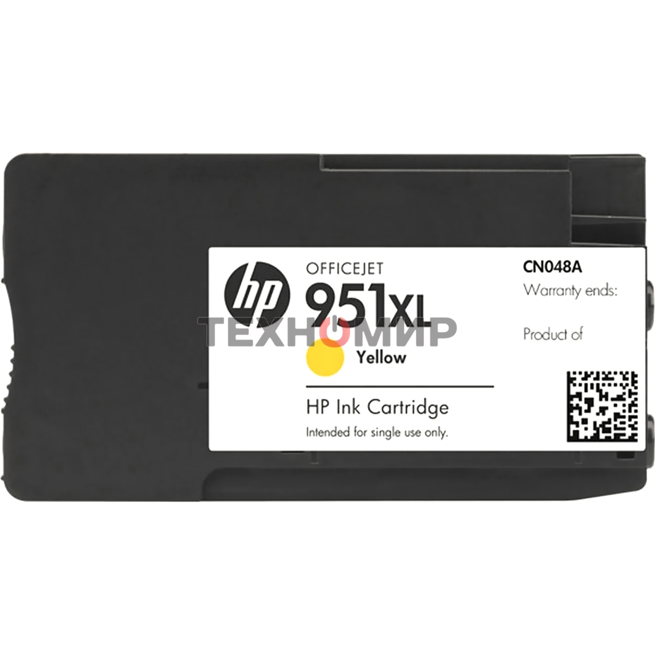 Картридж струйный HP 951XL CN048AE желтый для HP OJ Pro 8100/8600 (1500 стр.)